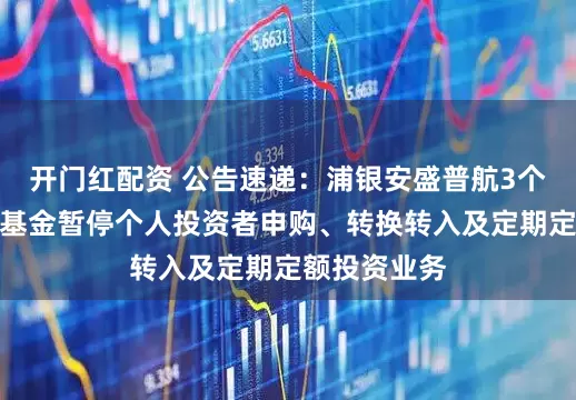 开门红配资 公告速递：浦银安盛普航3个月定开债券基金暂停个人投资者申购、转换转入及定期定额投资业务